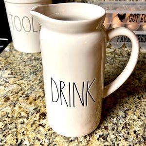 Rae Dunn Pitcher “Drink”